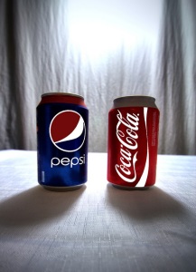 "The Eternal Struggle of Coca Cola & Pepsi Cola" by Simon & His Camera Flickr Creative Commons.